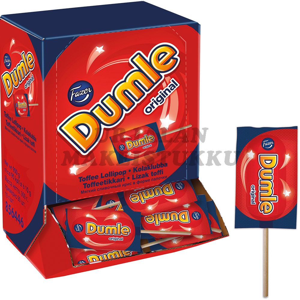 Fazer Dumle toffeetikkarit 10g x 90kpl