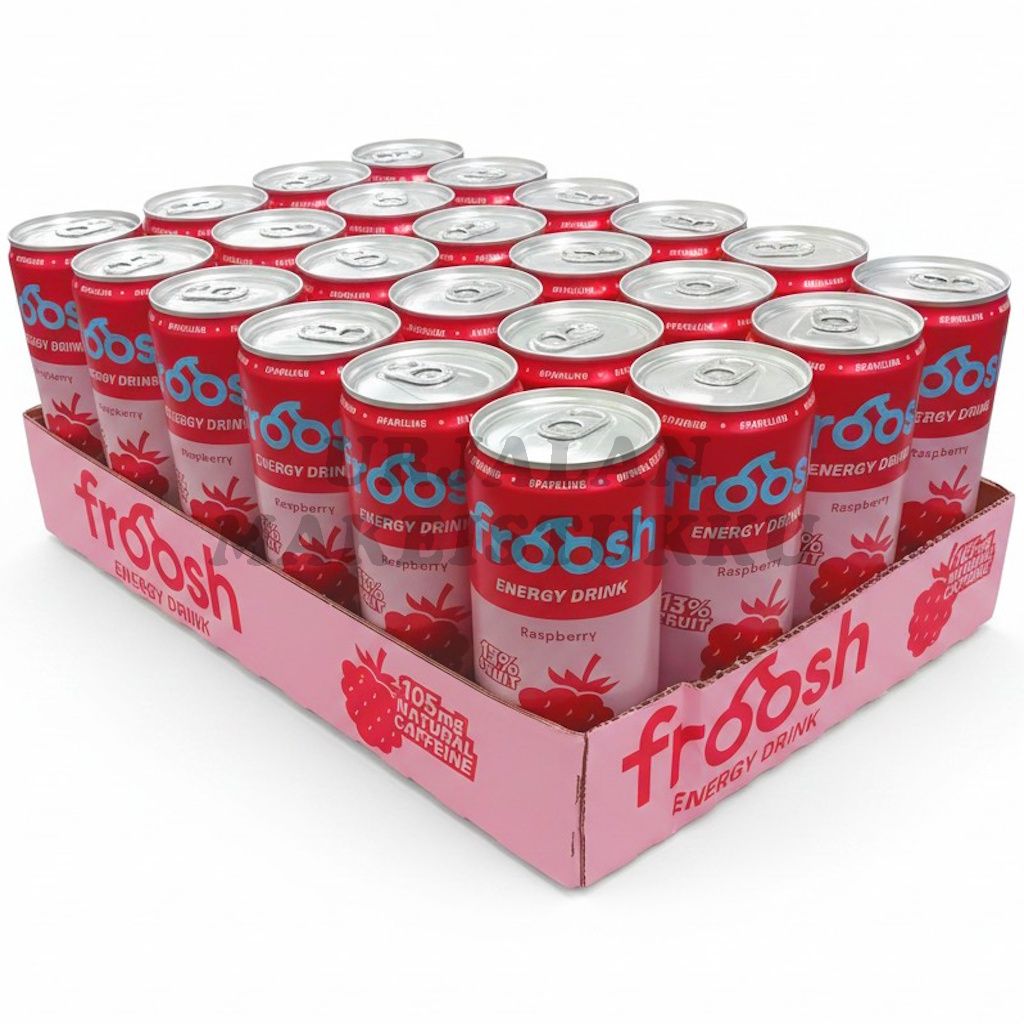 Froosh Vadelma energiajuoma 330ml x 24kpl