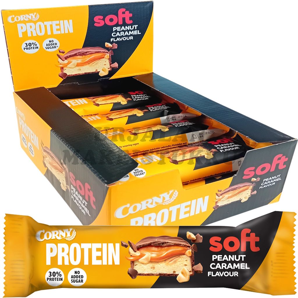 Corny Soft Protein Peanut Caramel proteiinipatukka 45g x 12kpl