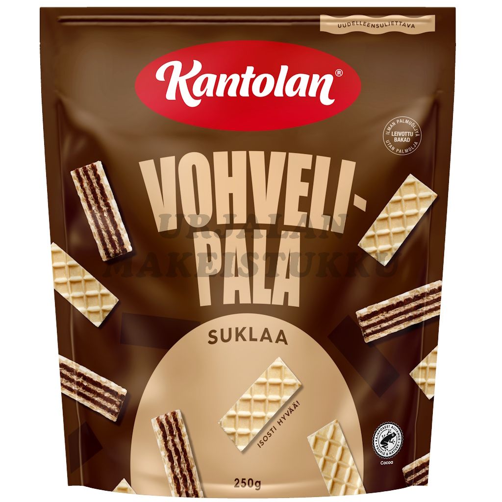 Kantolan vohvelipala suklaa 250g