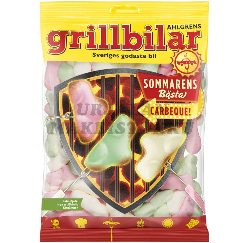 Cloetta Ahlgrens XL Grill Bilar vaahtokarkki 250g