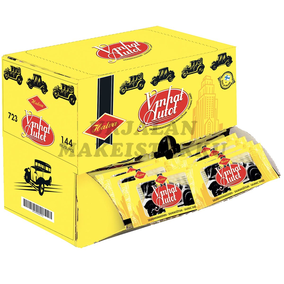 Halva Vanhat Autot Salmiakki 15g x 144 kpl