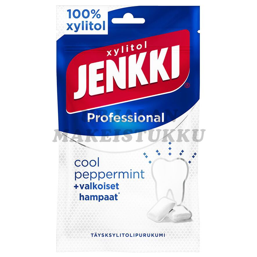 Cloetta Jenkki Professional Cool Peppermint täysksylitolipurukumi 80g