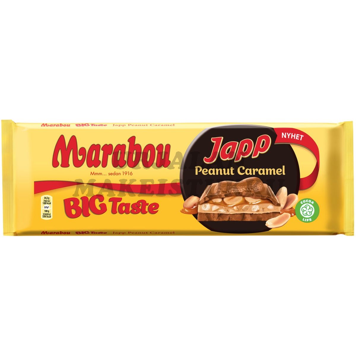 Marabou Big Taste Japp Peanut Caramel suklaalevy 276g