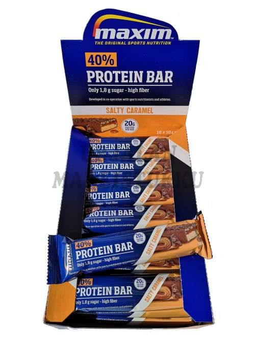 Maxim 40% Protein Bar Salty Caramel proteiinipatukka 18 x 50g