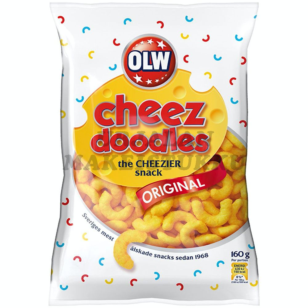 OLW Cheez Doodles Juustosnacks 160g