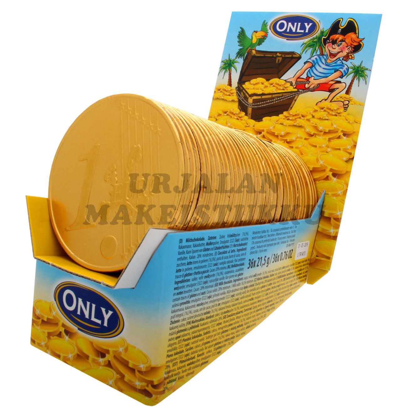 Only Isot Euro Kultasuklaakolikot 21,5g x 36kpl