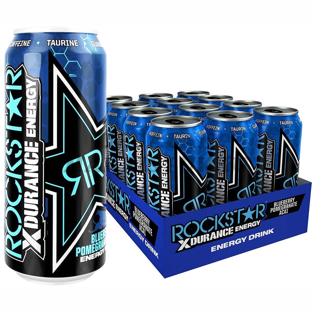 Rockstar XDurance Blueberry energiajuoma 500ml x 12kpl