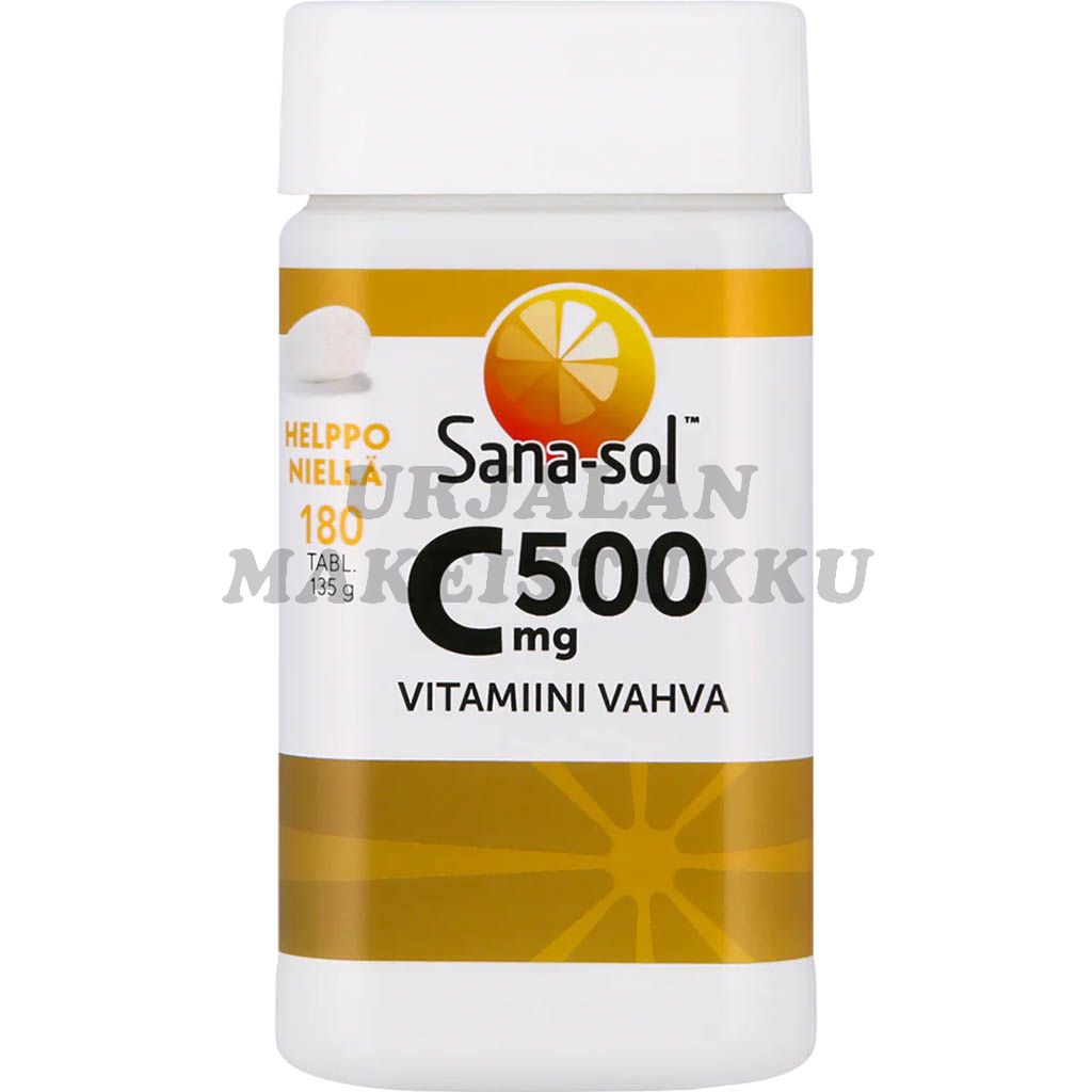 Sana-sol C-vitamiini 500mg 180 tabl